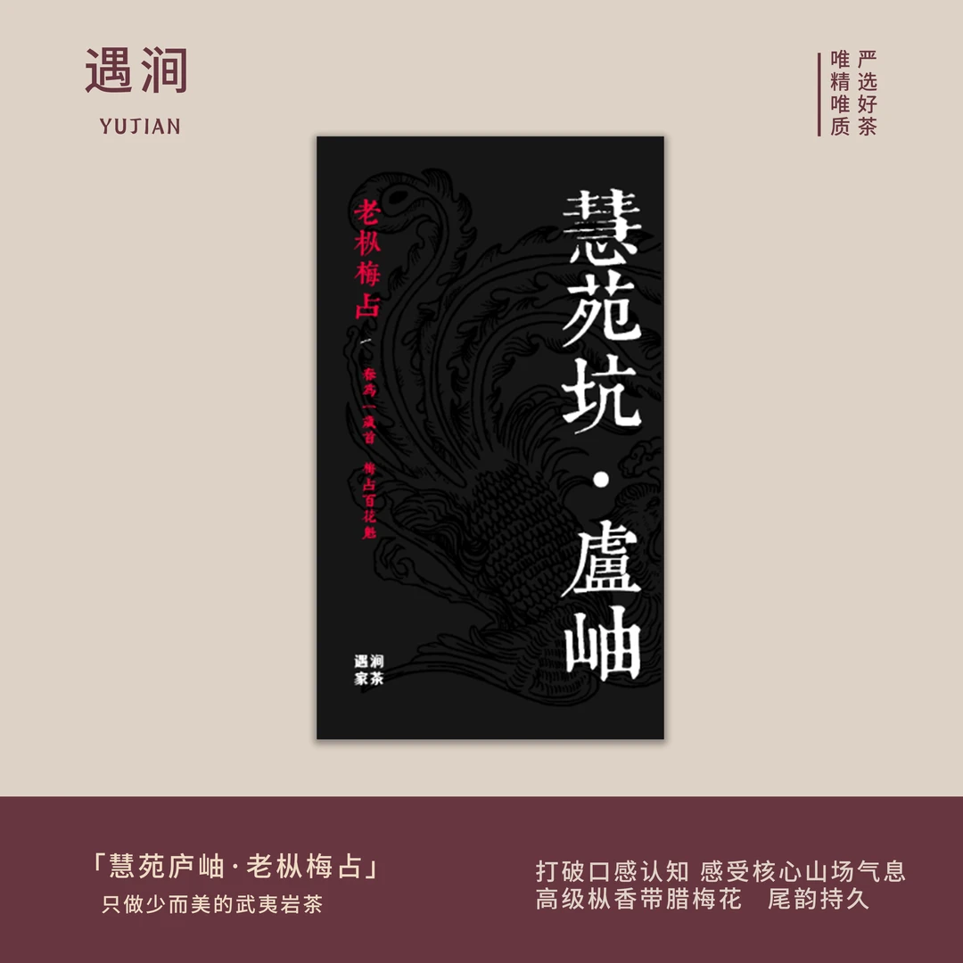 【庐岫老丛梅占】慧苑坑庐岫老丛梅占武夷山岩茶品鉴装2泡17克