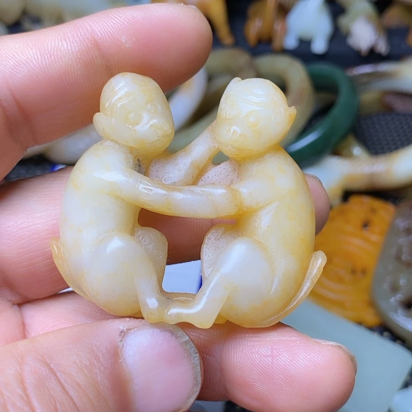 【闪购商品】和田玉挂件未镶嵌蜂***9