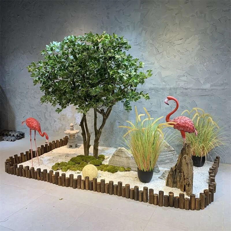 仿真福禄树榕树金钱元宝大型景观假树商场酒店室内外造景美陈客厅