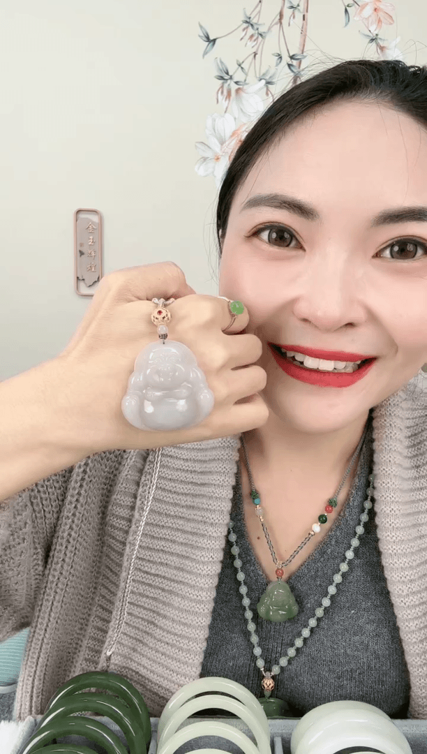 【闪购商品】和田玉颈饰未镶嵌藕粉佛公