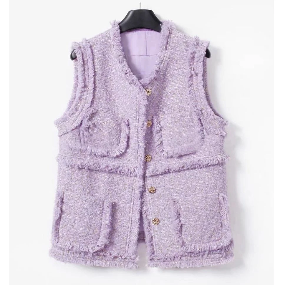 子芸定制【北澳爱丁堡】小香风气质洋气时尚马夹预JJQ4MJ6184