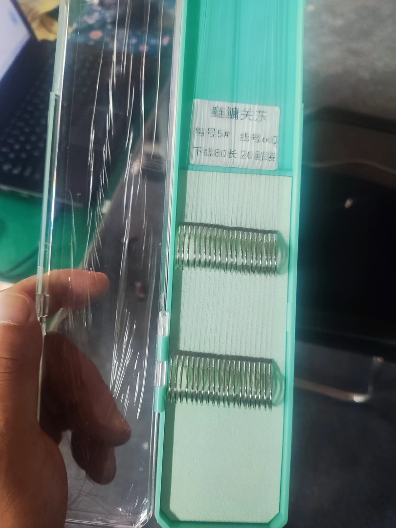 鲢鳙鱼钩子线双钩新关东20副装（默认成品长度70对折不打结）