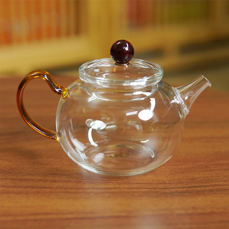 FENGMI/风谜【正品金标】真彩灵珠琥珀色高硼硅玻璃功夫茶具泡茶壶