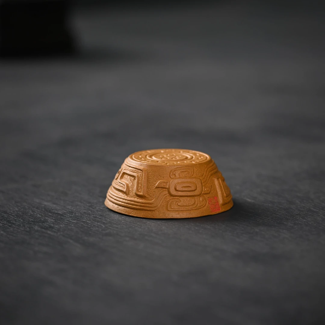 吉柏年原创紫砂雕塑摆件手工精品 茶盘可养 《无用之用4》