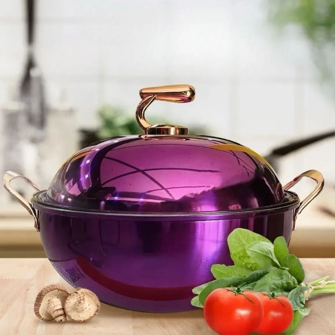 【新疆包邮】 ئېچىل داستىخان  大容量汤锅炖锅炒 e