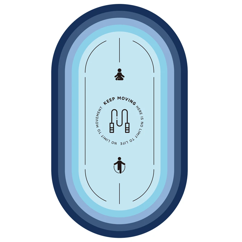 【最新升级矩阵硅胶防滑底】居家跳绳跳操壶玲加厚隔音减震运动垫