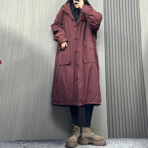 肉肉 2024年冬季新款百搭休闲加厚宽松大码洋气连帽棉服