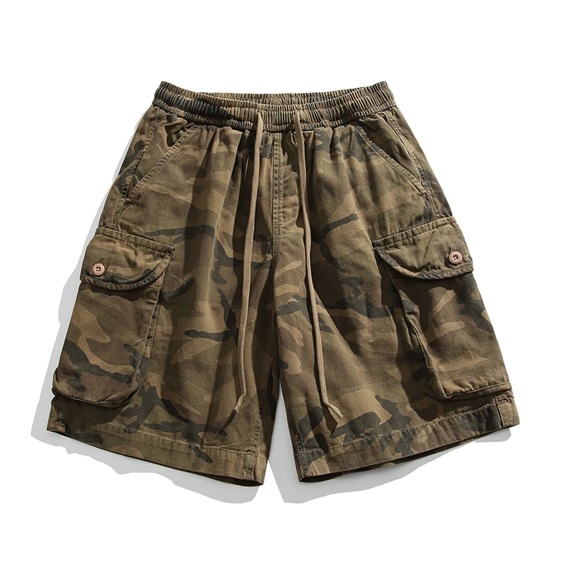 UOD日系工装裤男士百搭夏季宽松短裤2024新款休闲裤情侣款多口袋