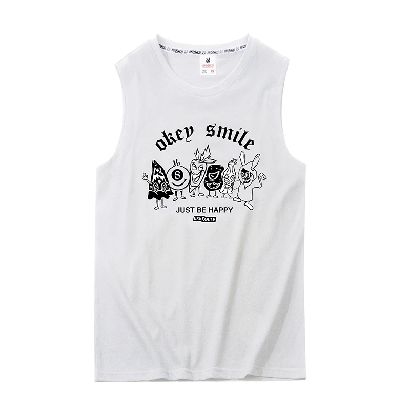 UOD无袖背心男户外百搭上衣宽松休闲情侣款2024夏季新款体恤潮