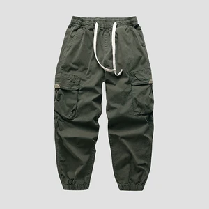 UOD休闲裤男士宽松潮流长裤2024新款春秋日系工装裤百搭多口袋裤