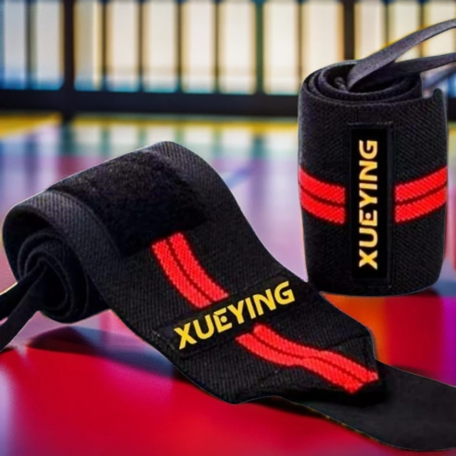 运动护腕透气保护固定防护助力举重健身卧推带男士训练吸汗弹力带