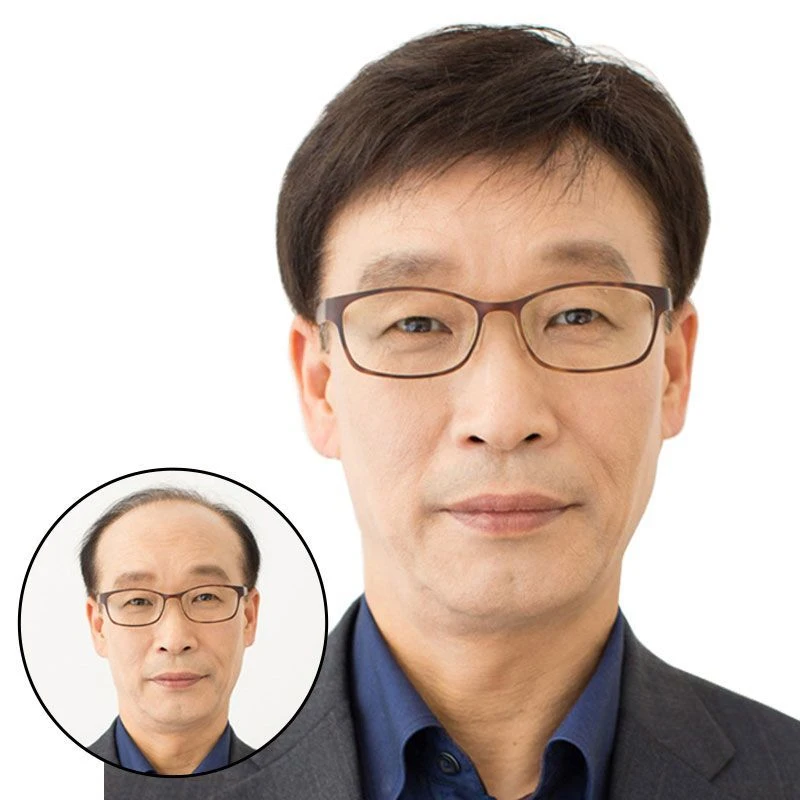 假发套男中老年帅气爸爸男士假发套逼真全头蓬松自然真人偏分假发