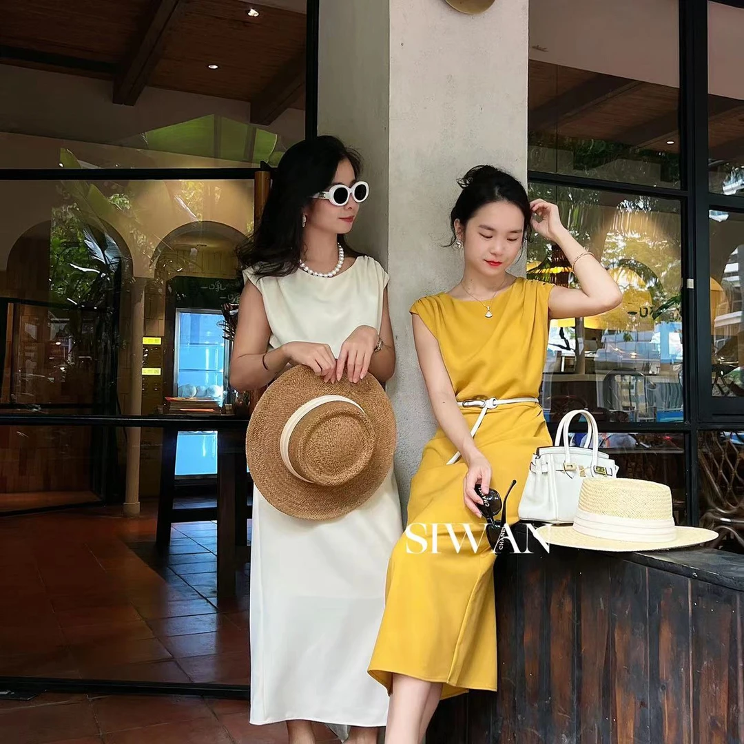 【晓晴的私服】玫瑰的故事夏款清爽一夏知性简约优雅气质连衣裙长裙