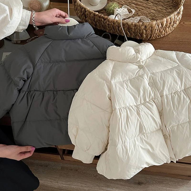 韩版女童棉服冬季外穿棉衣2024新款宝宝加厚保暖面包服外套