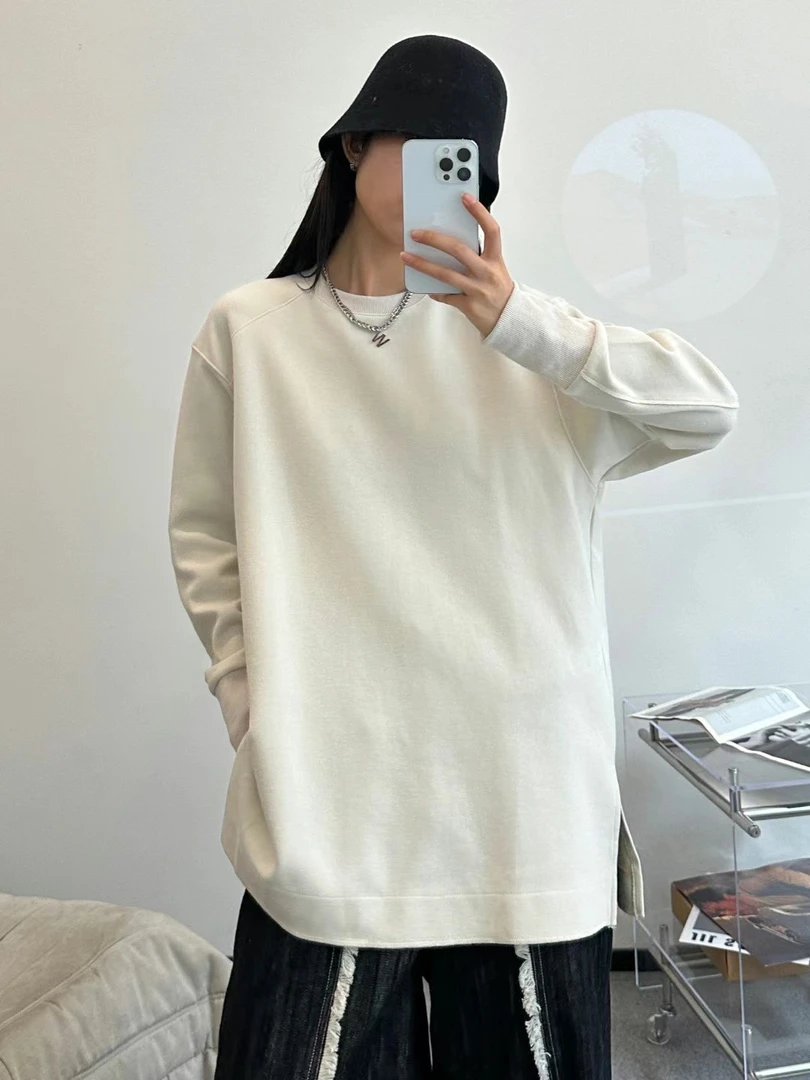 2025新款百搭打底宽松简约时尚韩版休闲长袖tx恤打底ins