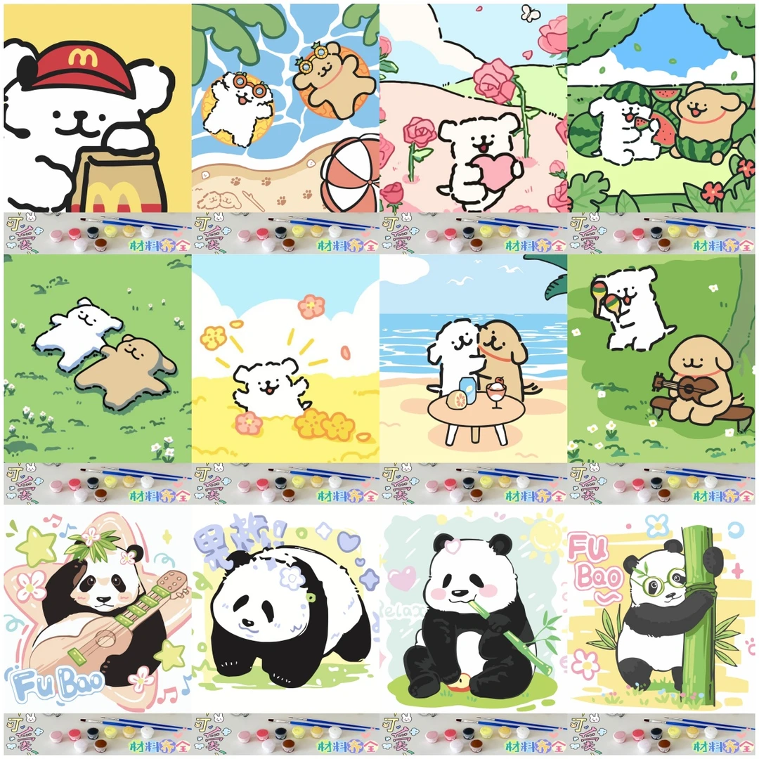 特价款20X20CM数字油画【401-600】