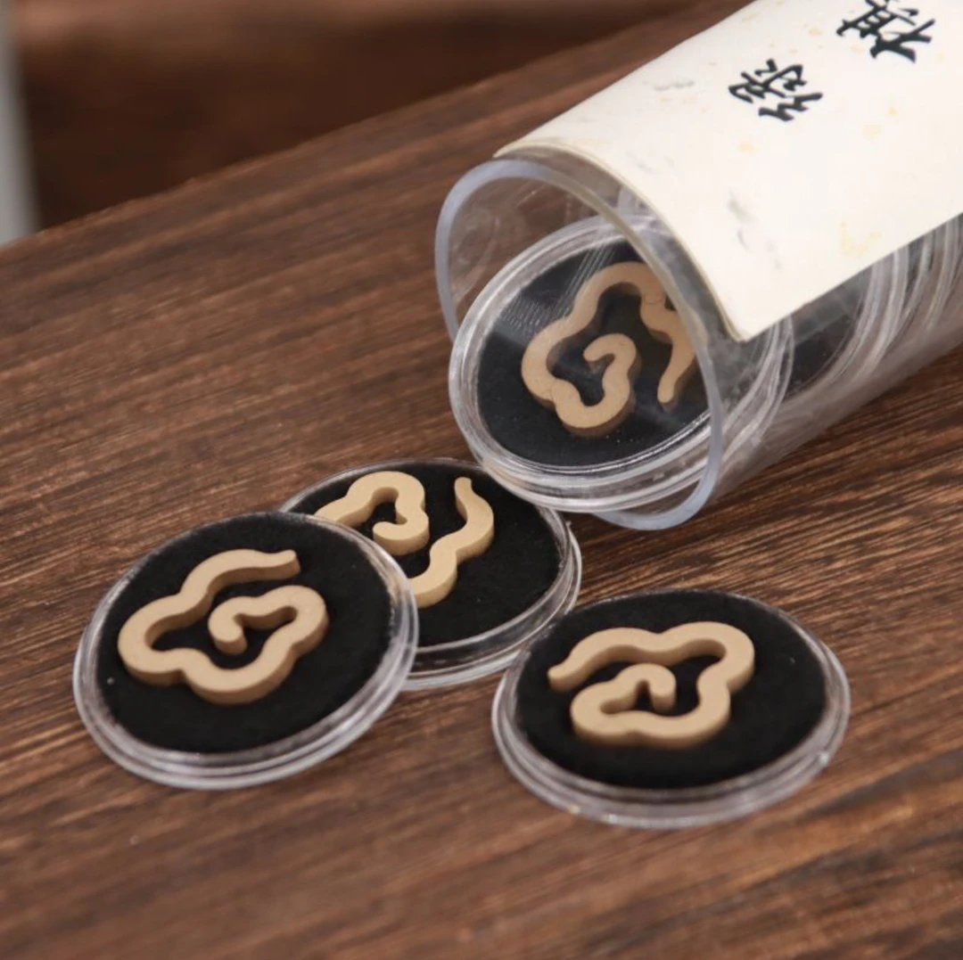 天然无粘盘香【绿棋楠】中号16片家用品鉴便携天然中式熏香