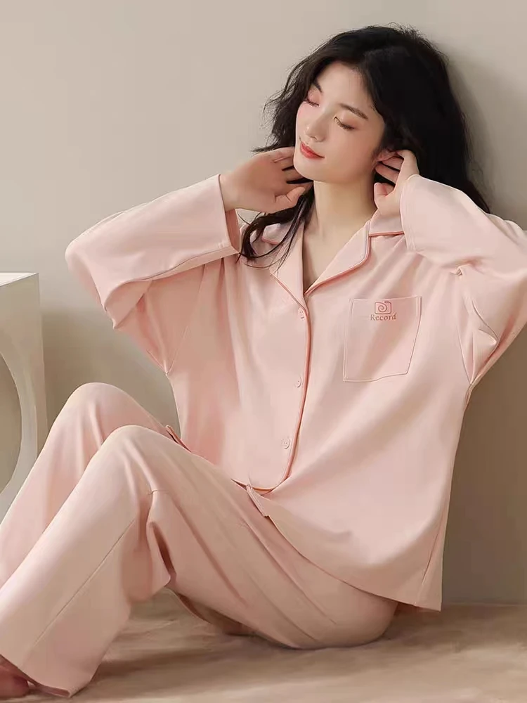 『双面德绒』2025新款加厚德绒睡衣女秋冬长袖宽松保暖家居服套装