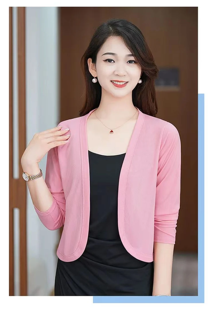 网红夏季搭配吊带裙的小披肩休闲上衣外套短款夏季开衫防晒衣薄款