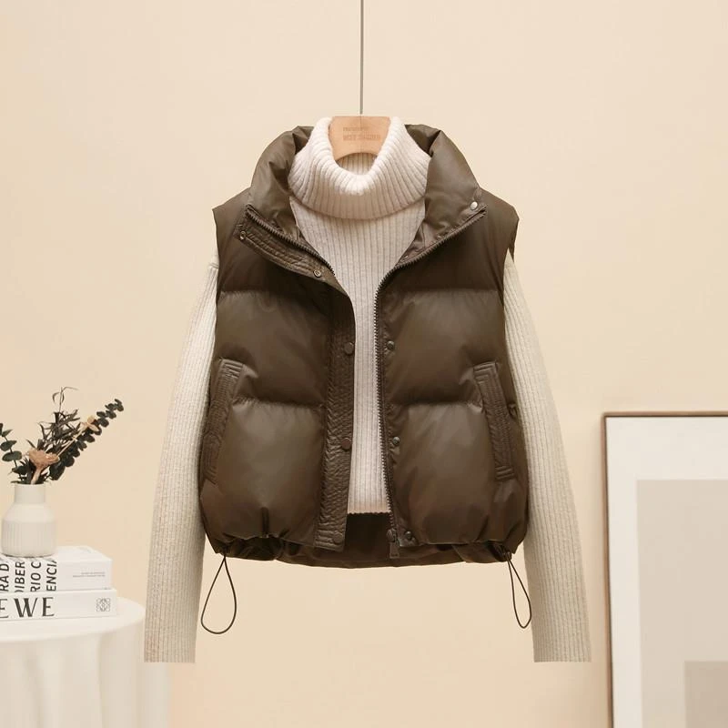 马甲女款2025新款冬季时尚加厚保暖棉衣背心休闲百搭棉服马夹外套