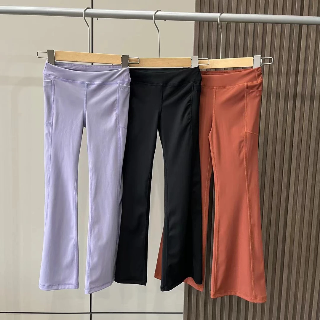 童装儿童喇叭裤弹力女童春秋防晒瑜伽运动裤微喇户外运动