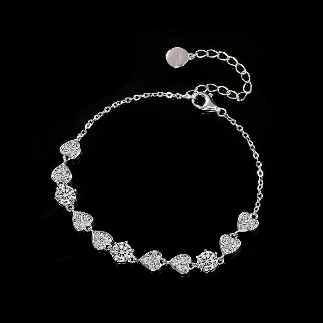 925银合成锆石手链 木木（SY3882）M-1697B 19CM手链