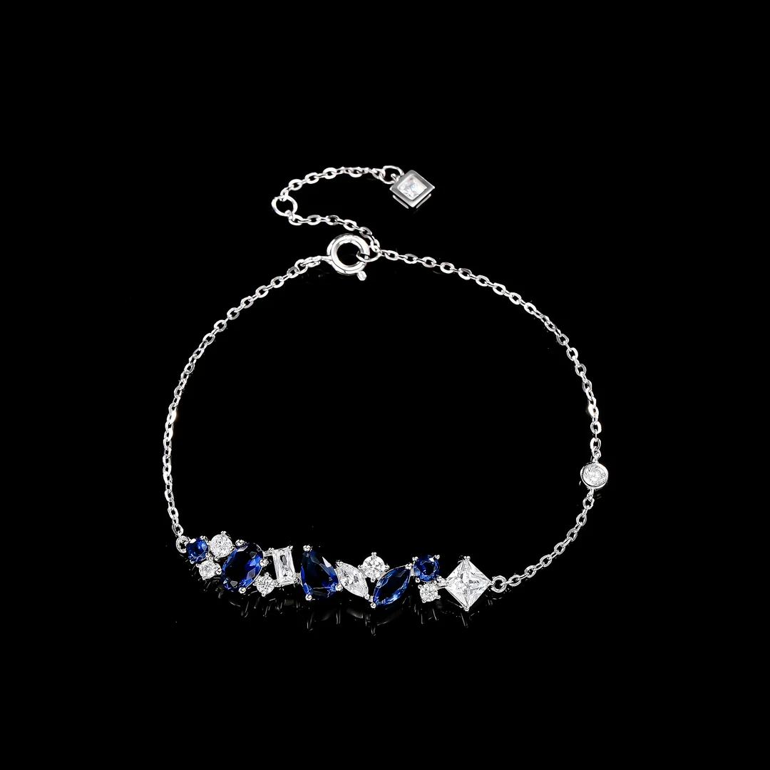 925银合成锆石手链 ——木木（SY1987）YSM-3243B  17-19cm