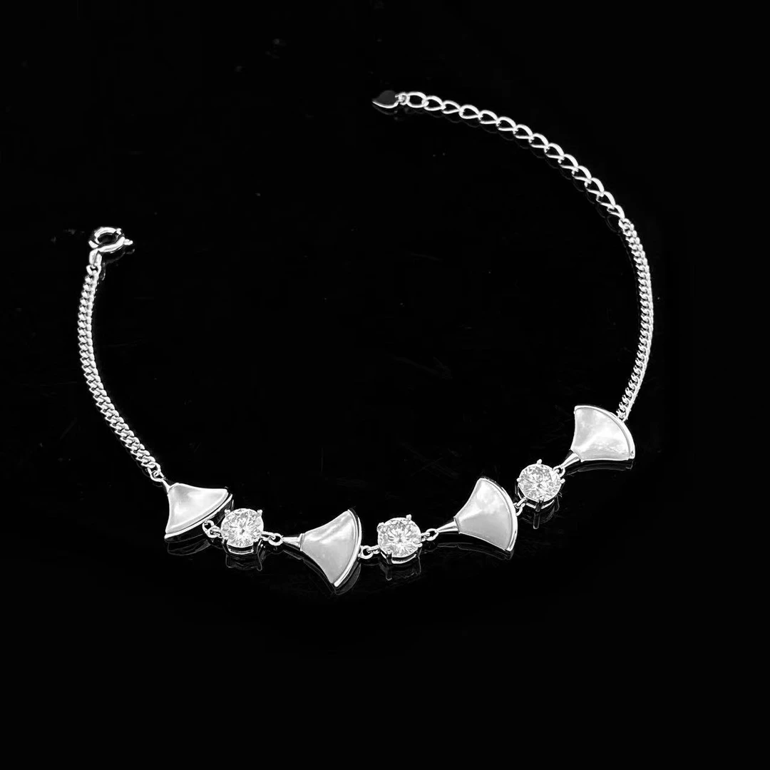 925银莫桑石手链 木木（SY4220）MZ-0339B 50分*3颗19CM手链