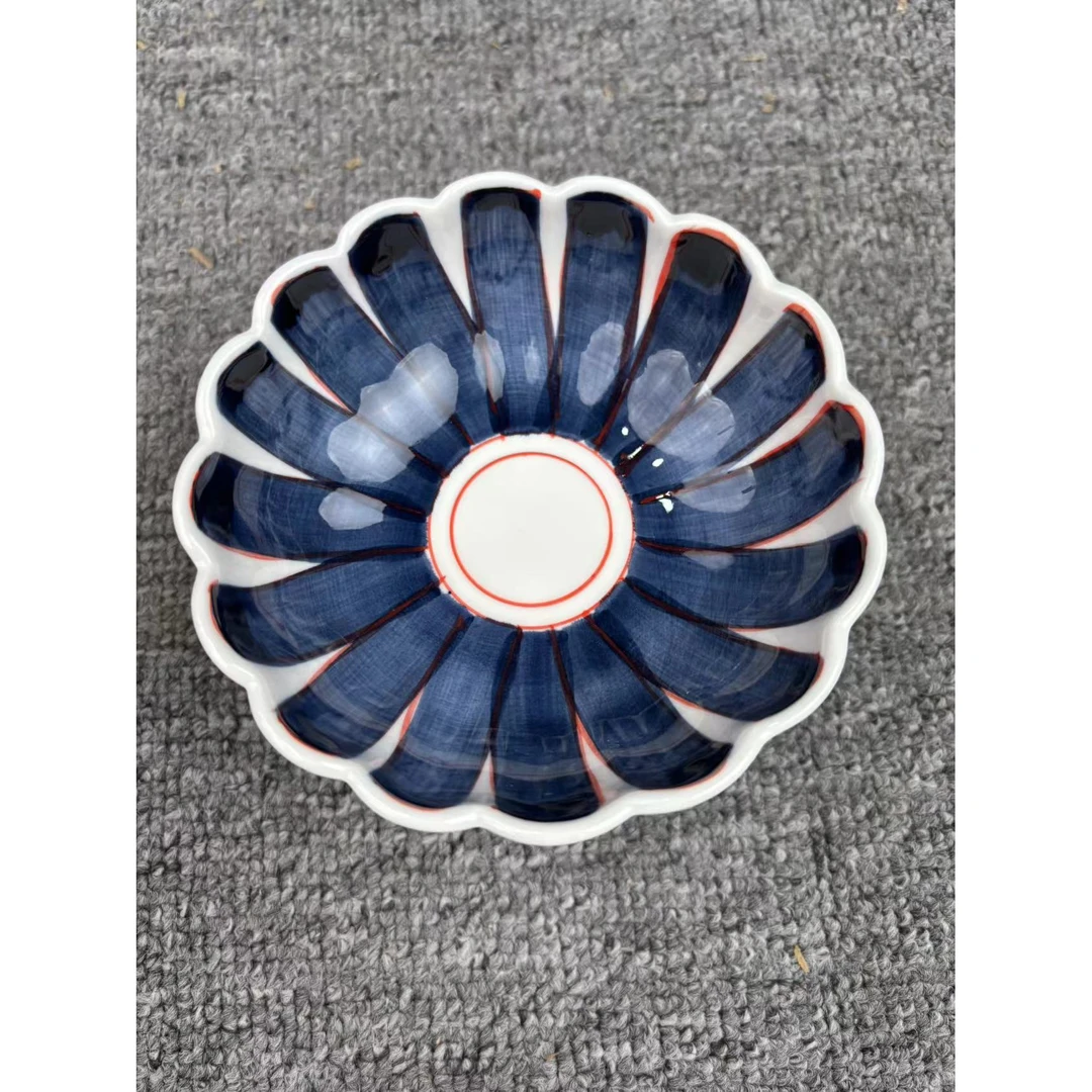 菊型高足果盘 中付F5