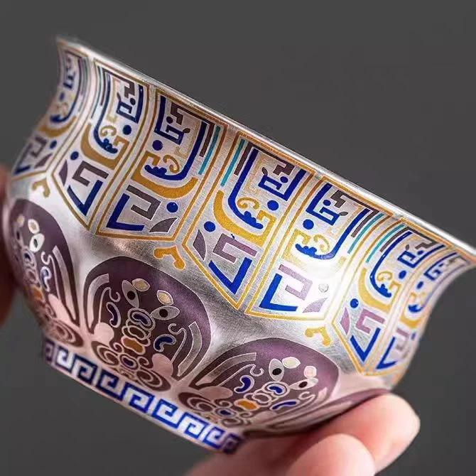 银山社 龙腾四海银杯  礼盒S9