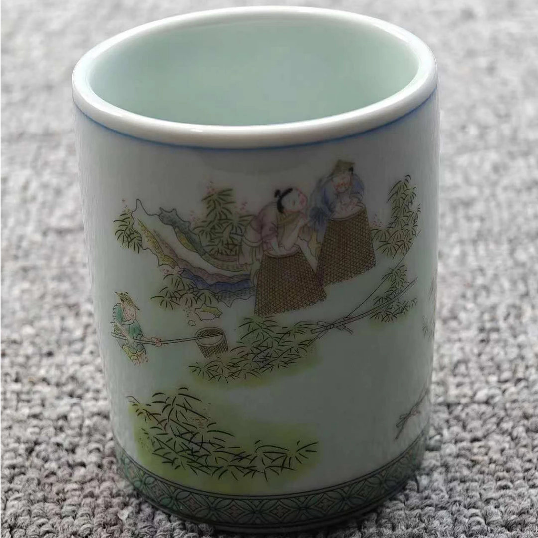 田间农趣笔筒H34