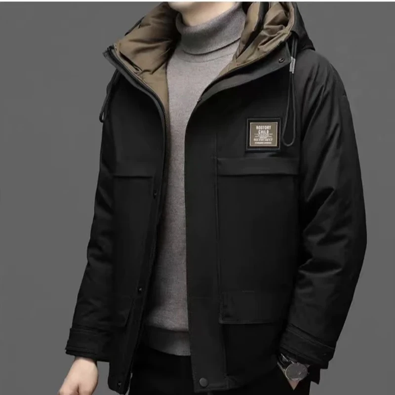 YR8211秋冬男士高端潮流加厚保暖时尚外套