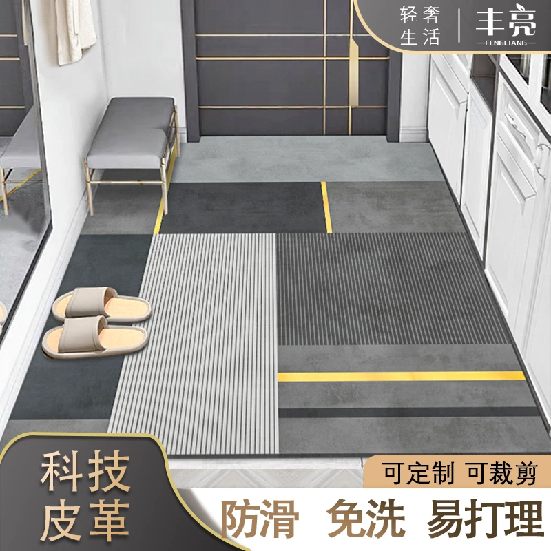 轻奢入户门进门地垫爆款家用高档新款客厅防滑耐磨脚垫门口地毯