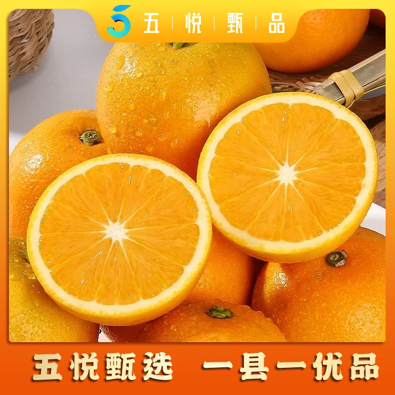 五悦甄品粉丝福利冰糖橙湖南麻阳冰糖橙新鲜橙子水果维C营养