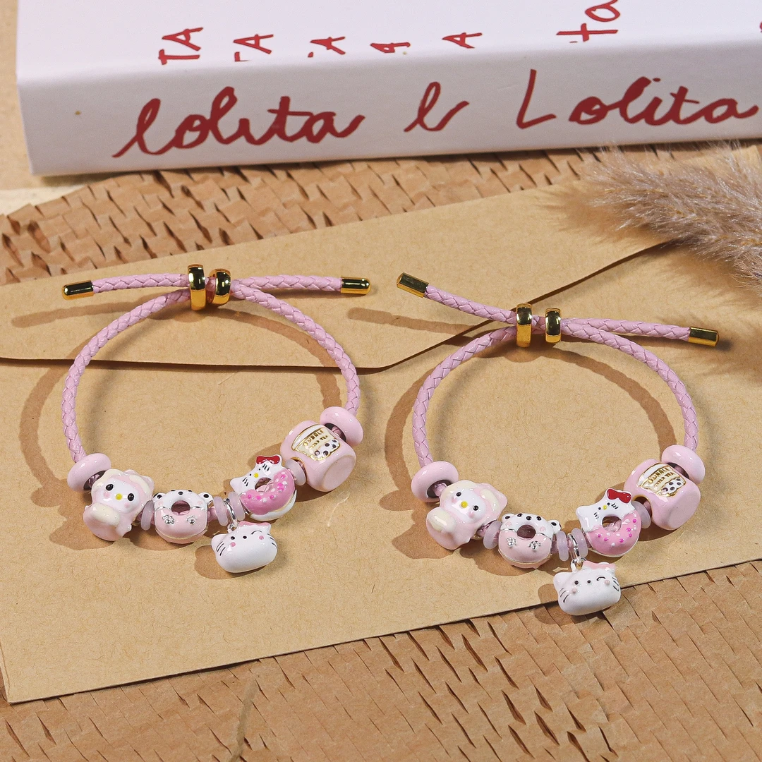 合金手链 合金Kitty可调节手链 Q1361 多样性发一 颜色微差