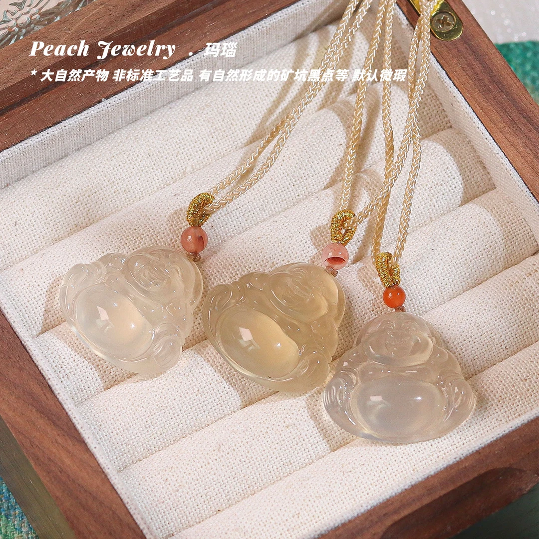 玛瑙佛公项链 MN04 多样性发一 颜色微差