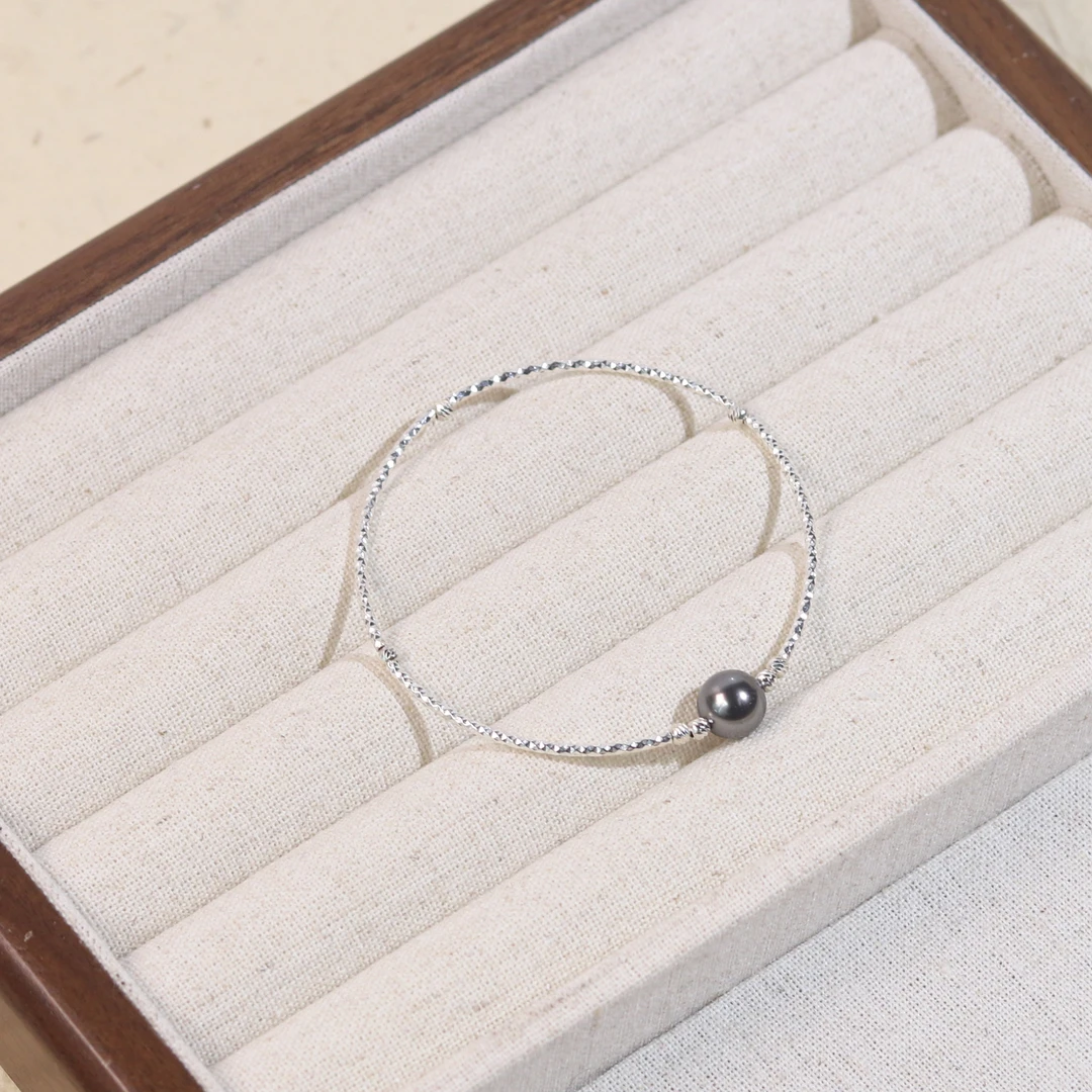 925银仿珍珠手链 施家灰珍珠手链 Q1219 多样性发一