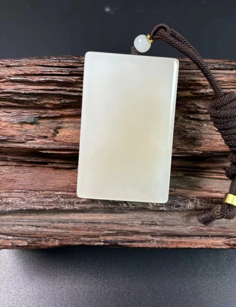 青海料冰藕粉项链吊坠挂坠时尚大气百搭