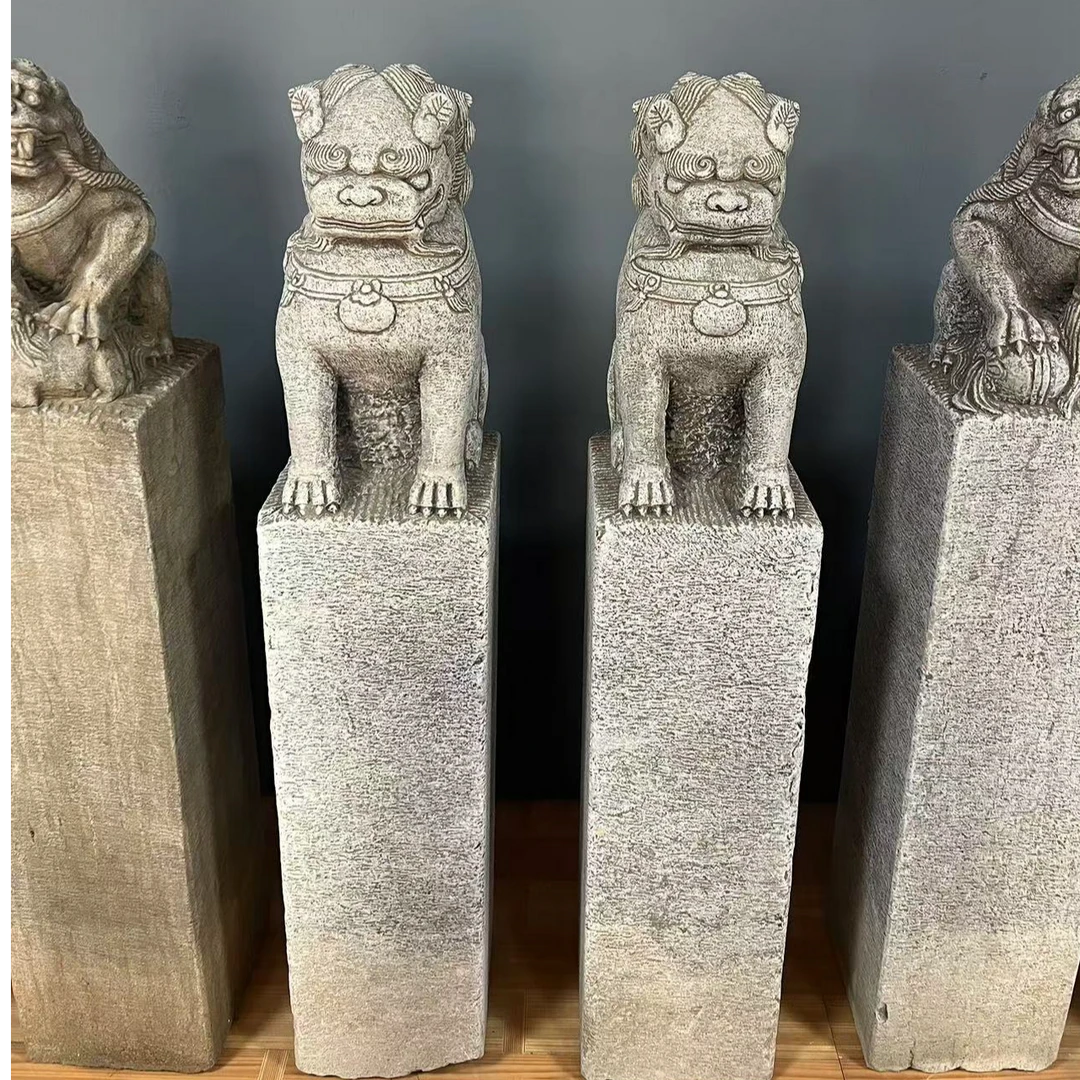 栓马桩青石材质雕刻