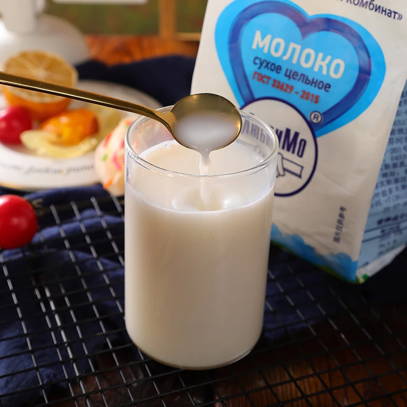 正宗俄罗斯进口全脂奶粉柳宾斯基乳粉学生中老年成人奶粉袋装500g