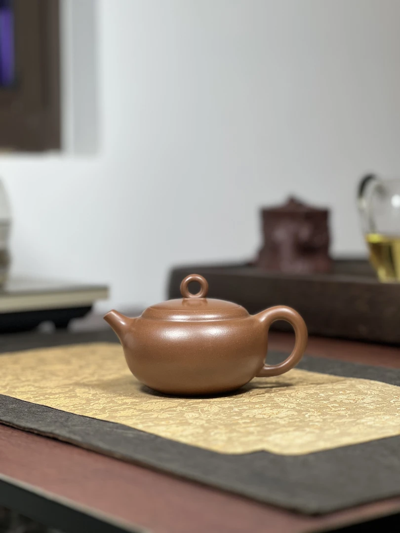 黄龙山原矿底槽清纳福壶250毫升宜兴茶具套装紫砂壶