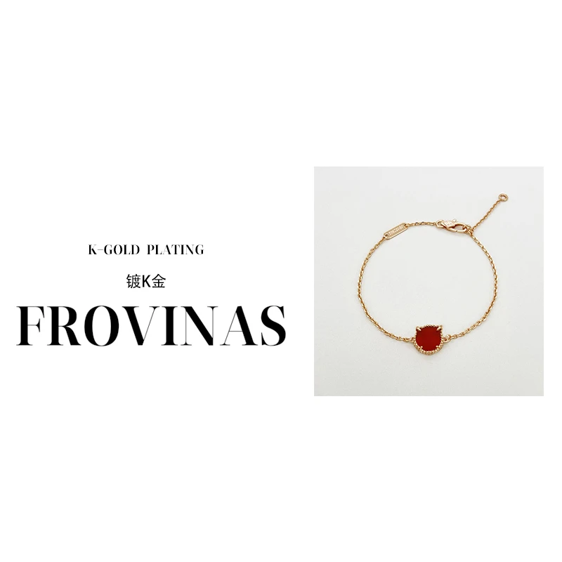 BAOSHATI/宝莎缇 合金手链 YJSL-2667轻奢简约气质单花迷你手链