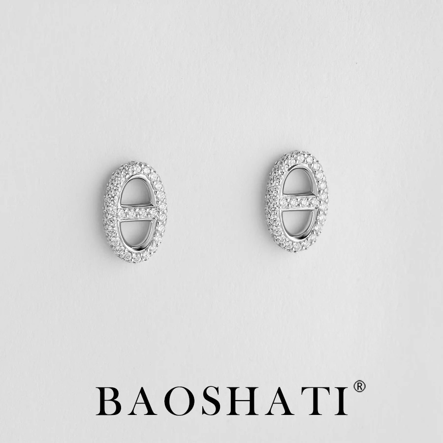 合金耳饰 轻奢时尚百搭简约猪鼻耳钉ED-5065