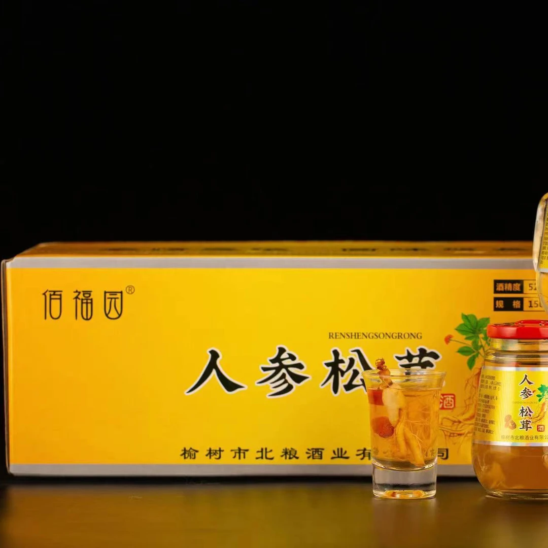 佰福园人参松茸酒 150ml*6瓶 52度 浓香型 A