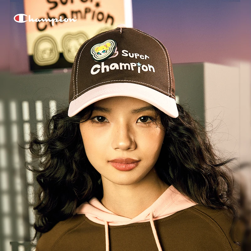 【Champion x 泡泡玛特联名】户外情侣印花潮流Molly棒球帽24FWA71