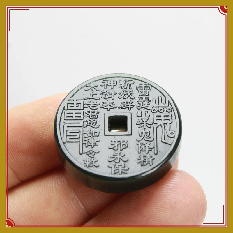 和田玉圆形平安扣玉石吊坠男女款刻字版玉扣挂件平安如意玉坠