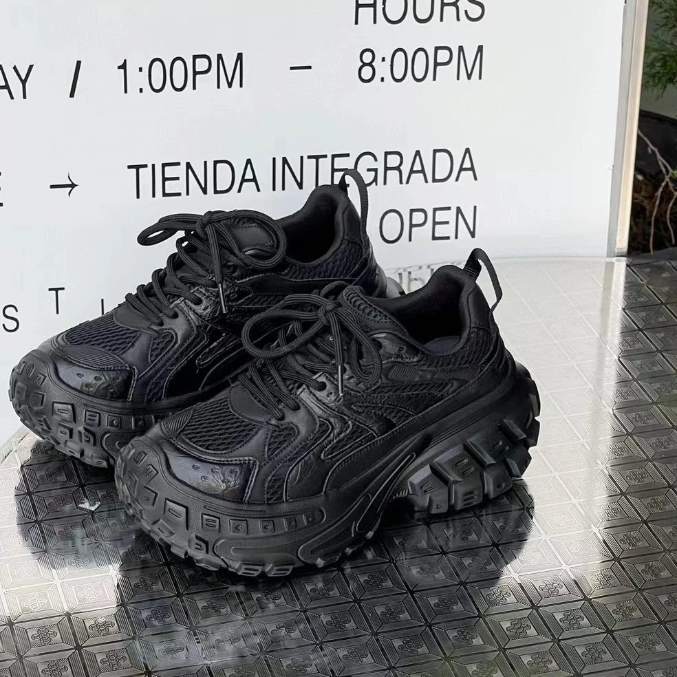 2024秋季新款老爹鞋世家轮胎底网红时尚潮流透气百搭