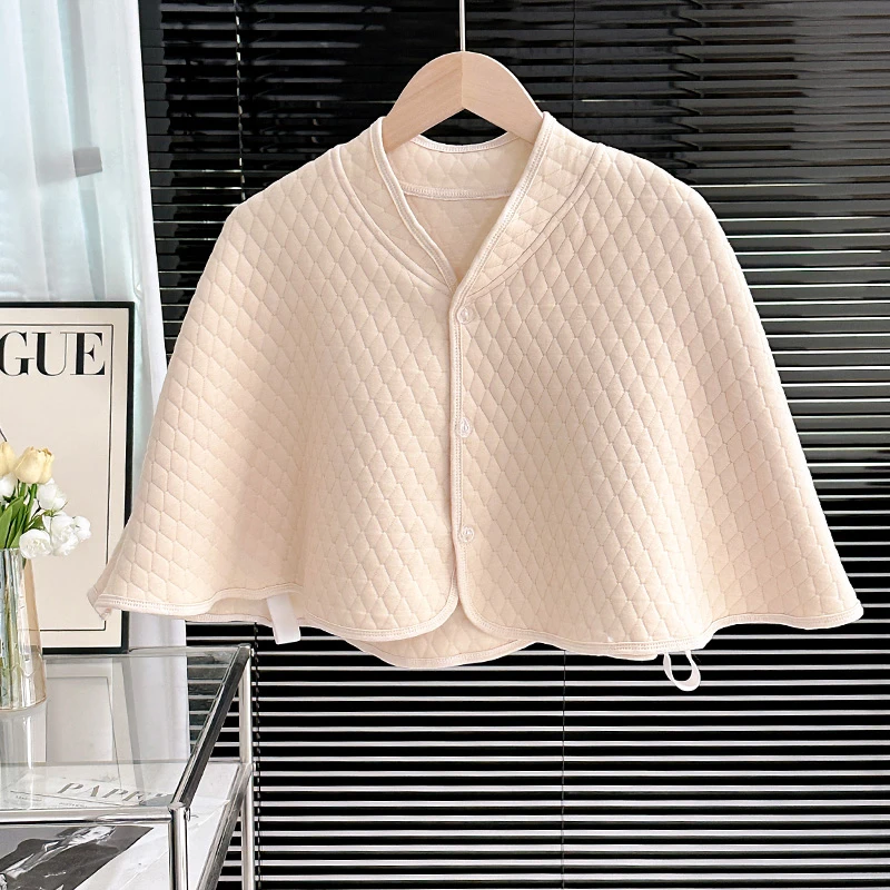 纯棉月子披肩秋冬哺乳专用小坎肩产妇坐月子喂奶防寒保暖睡觉斗篷