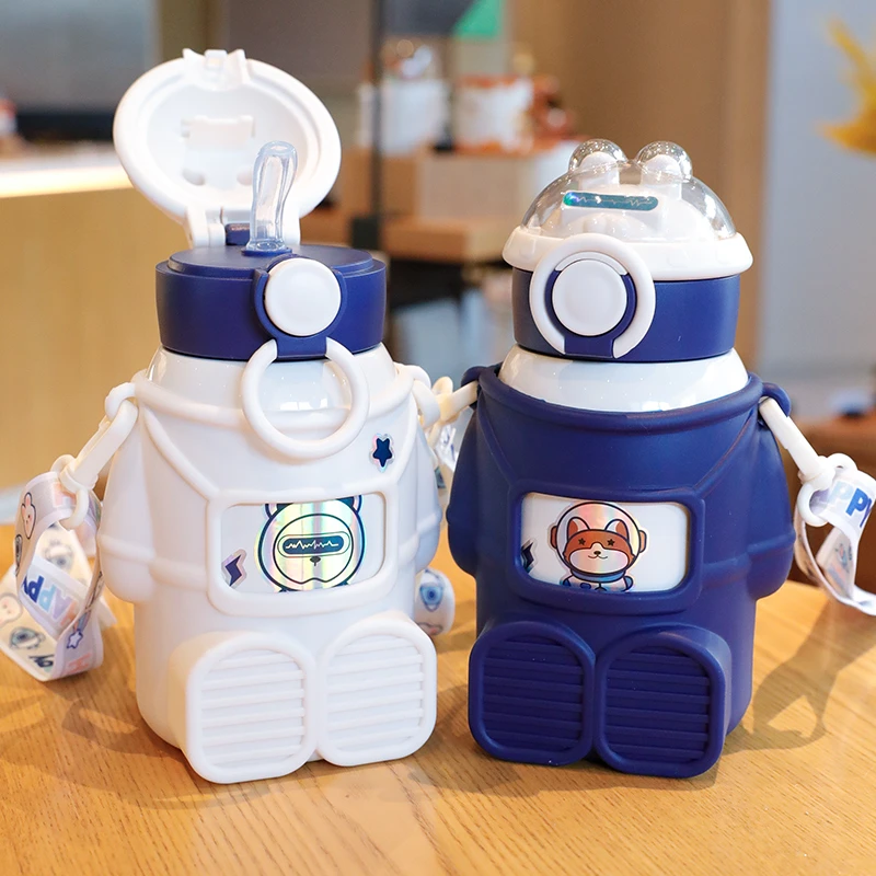 【省钱哥专属】星际太空兔儿童学生保温杯食品级不锈钢高颜值便携
