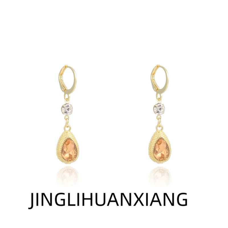 锌合金耳饰 锌合金c-1045精致榴莲耳环女新款潮气质百搭耳扣耳饰